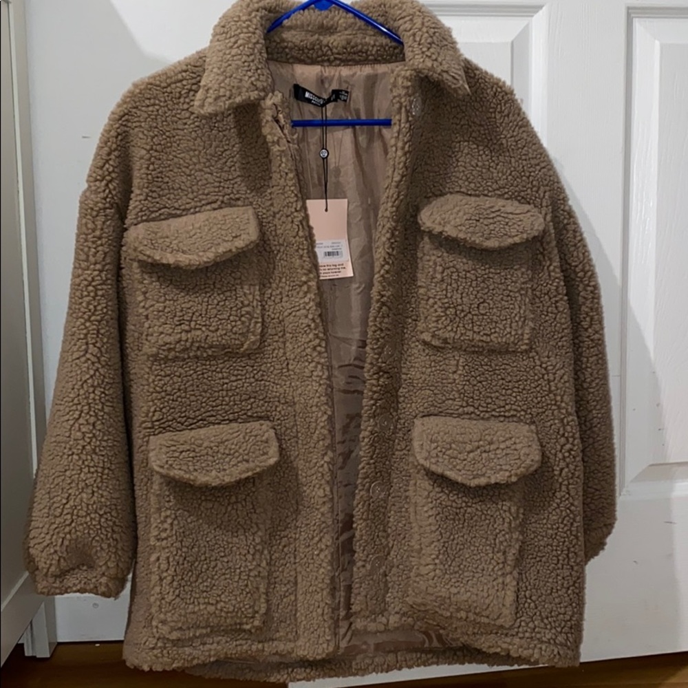 Missguided Petite Teddy Coat.